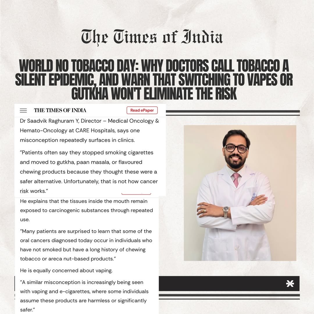 world no tobocco day – best oncologist in hyderabad